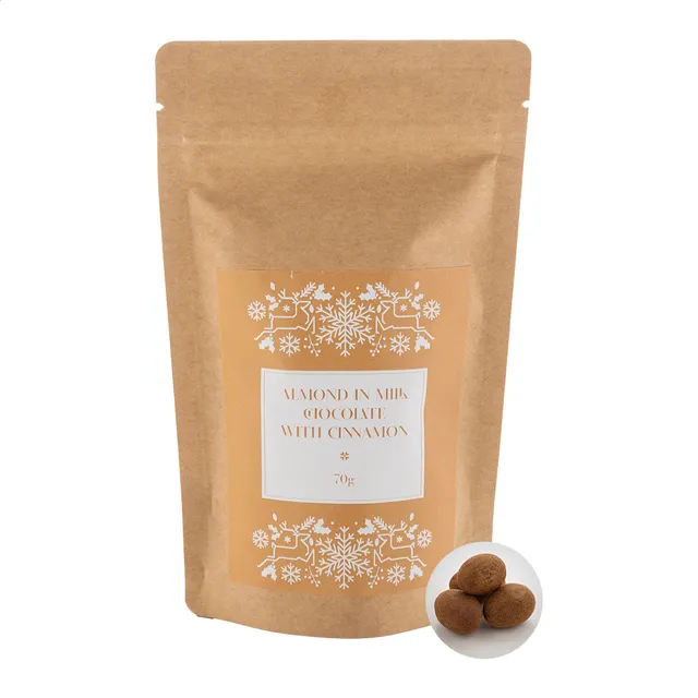 Csokoládés fahéjas mandula, 70 g – Cinnanut