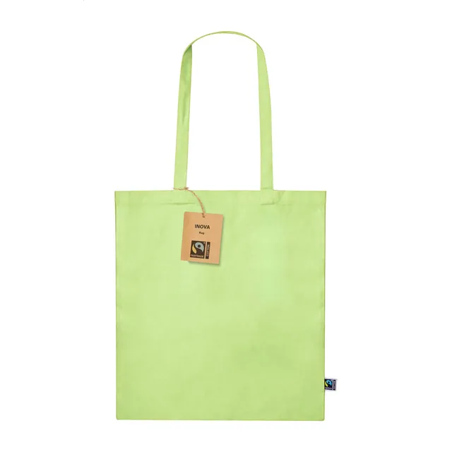 Fairtrade bevásárlótáska – Trap, lime zöld
