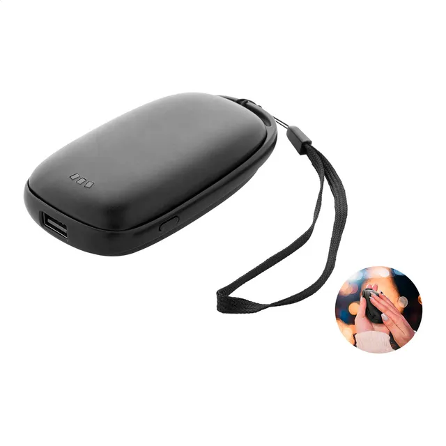 Kézmelegítő power bank – PowerPalm, fekete