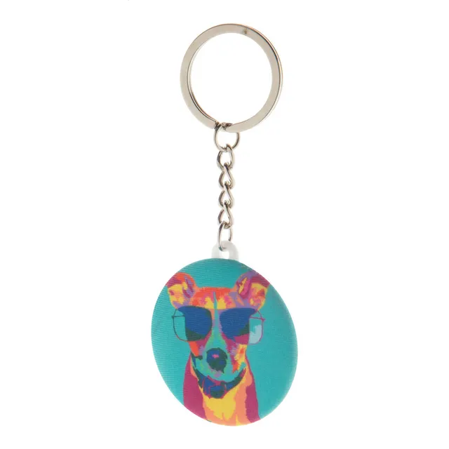 Kitűzős RPET kulcstartó – KeyBadge RPET Mini