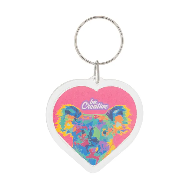 Kulcstartó – PrintFob Love, átlátszó