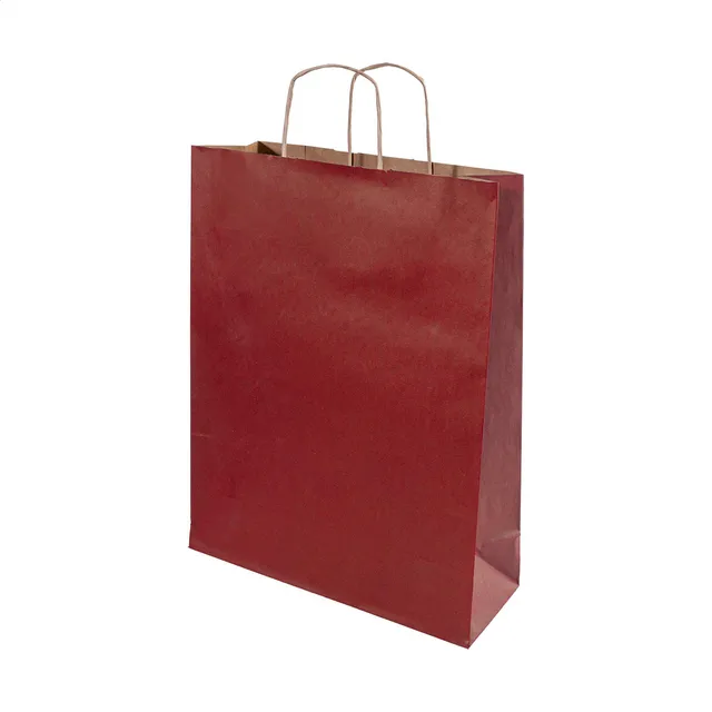 Papír ajándéktáska, közepes – Papbag M, burgundi vörös