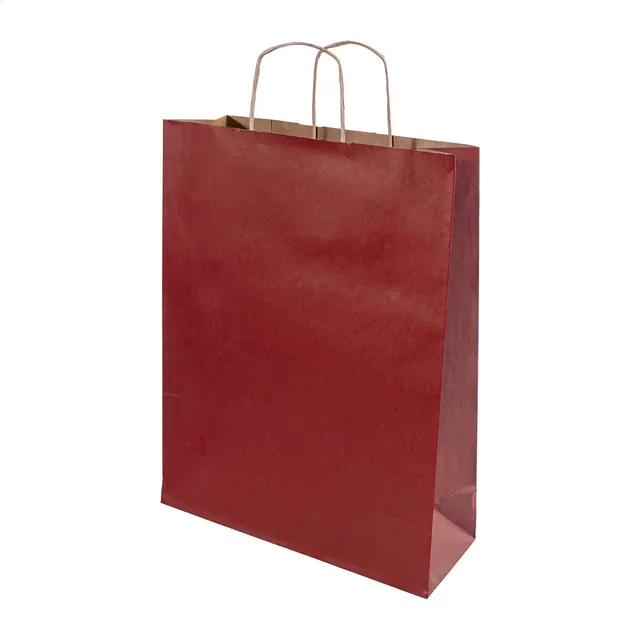 Papír ajándéktáska, nagy – Papbag L, burgundi vörös