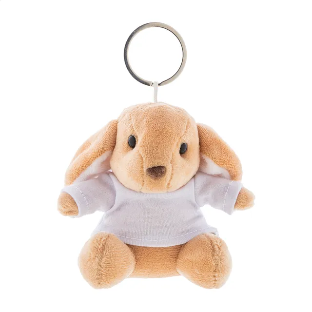 Plüss nyuszi kulcstartó – BunnyFob, barna