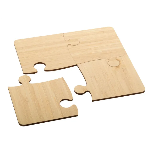 Puzzle poháralátét – Zhuzzle, natúr