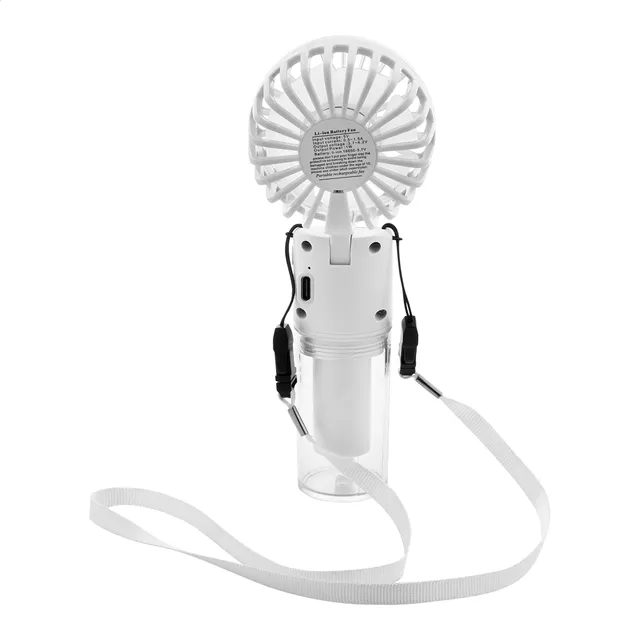 Újratölthető vízpermetes ventilátor – Misty, fehér