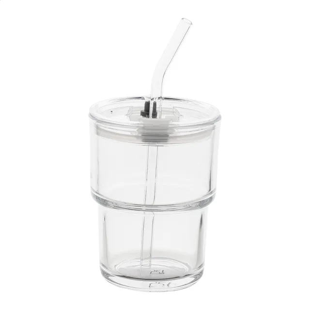Üveg utazópohár – Glassip, átlátszó